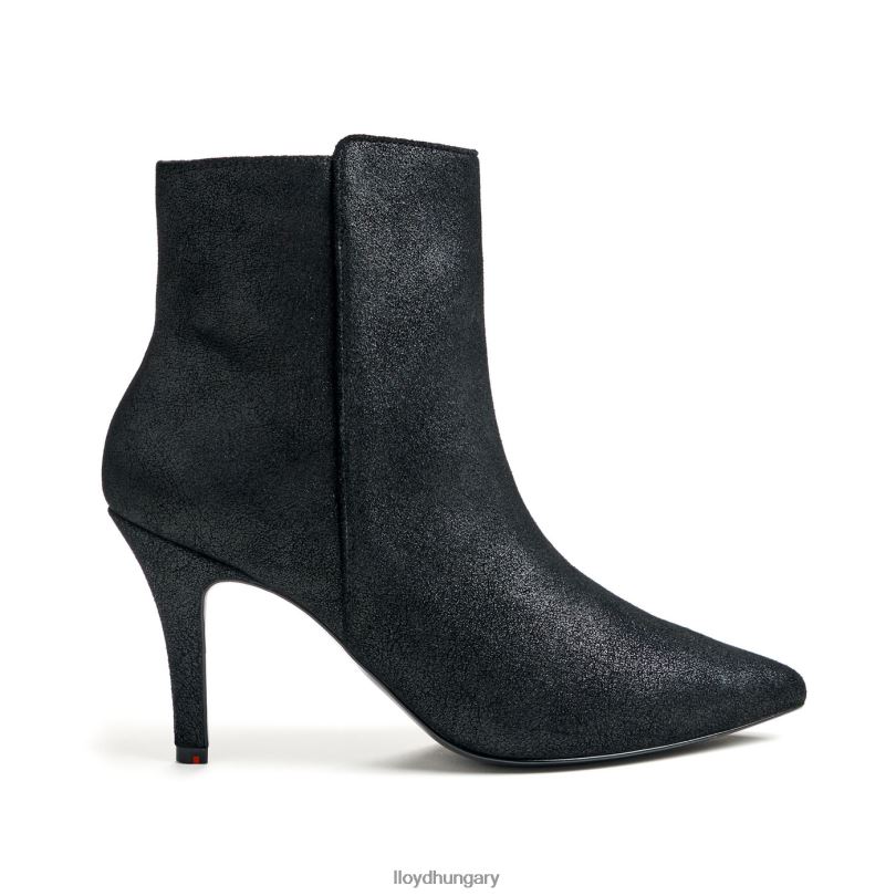 cipő HU LLOYD nők durva bőr bokacsizma fekete 6444N880