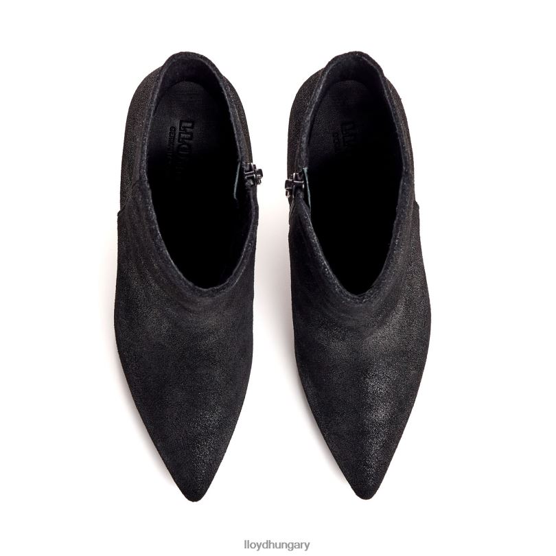 cipő HU LLOYD nők durva bőr bokacsizma fekete 6444N880