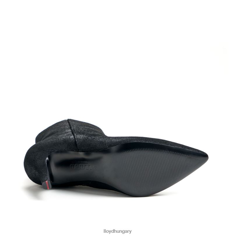 cipő HU LLOYD nők durva bőr bokacsizma fekete 6444N880