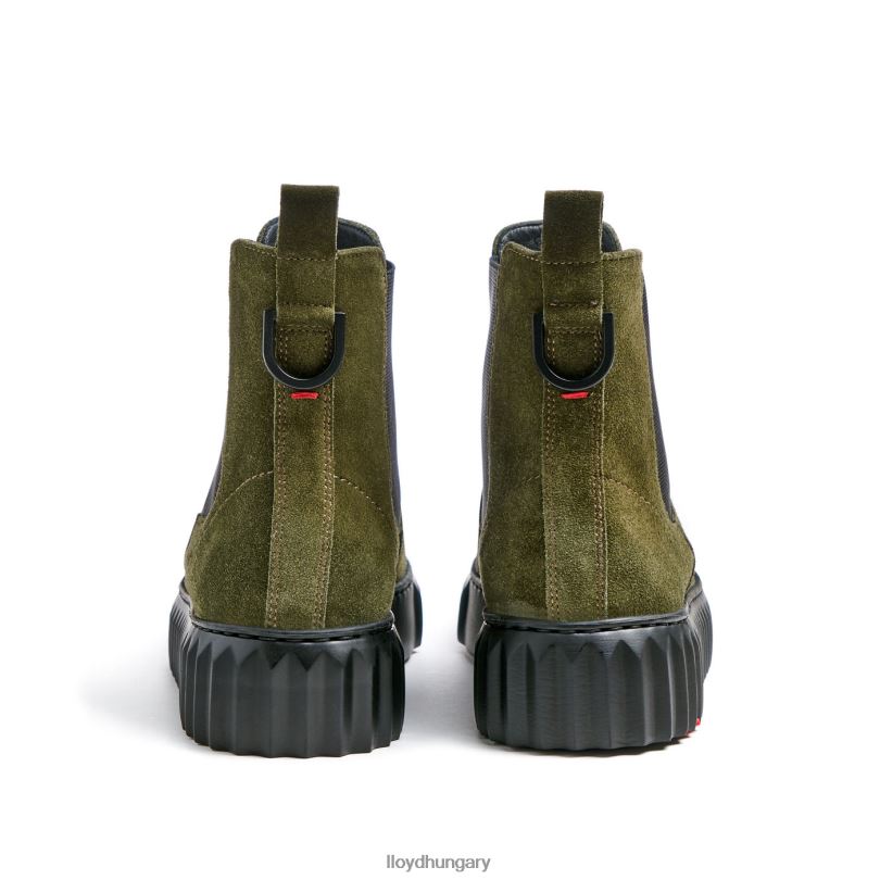 cipő HU LLOYD nők durva bőr bokacsizma zöld 6444N883