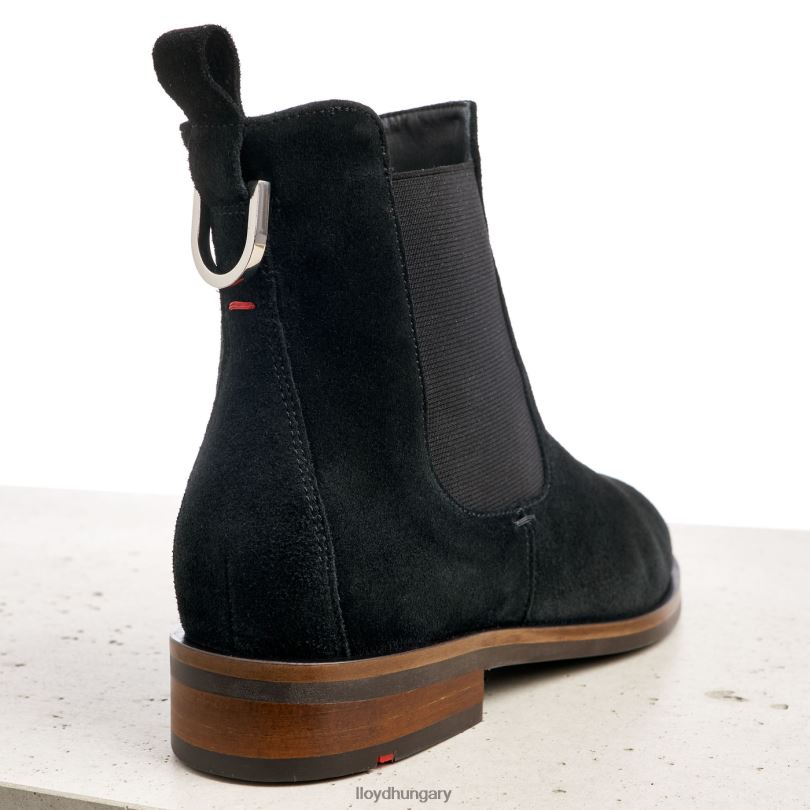 cipő HU LLOYD nők durva bőr felbújós bokacsizma fekete 6444N975