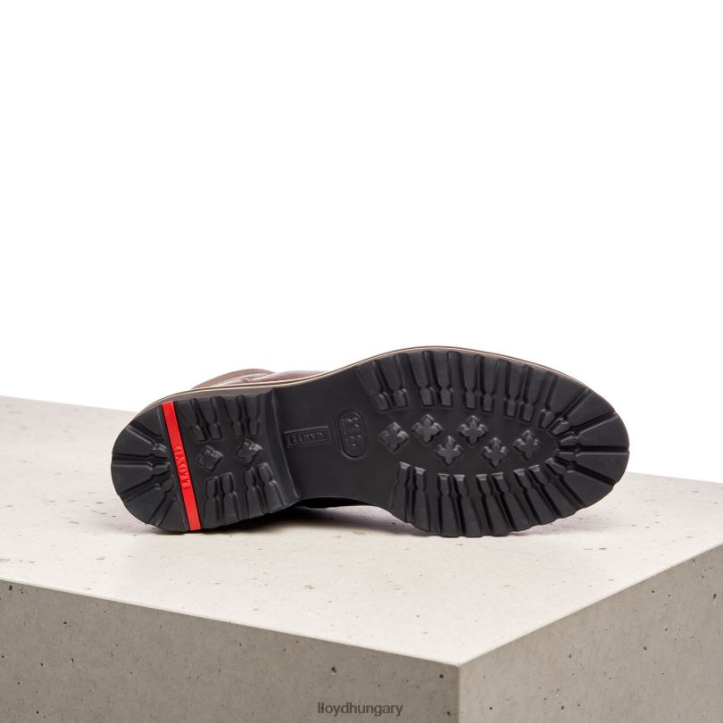 cipő HU LLOYD nők extra könnyű talpú bőr bokacsizma barna 6444N1003