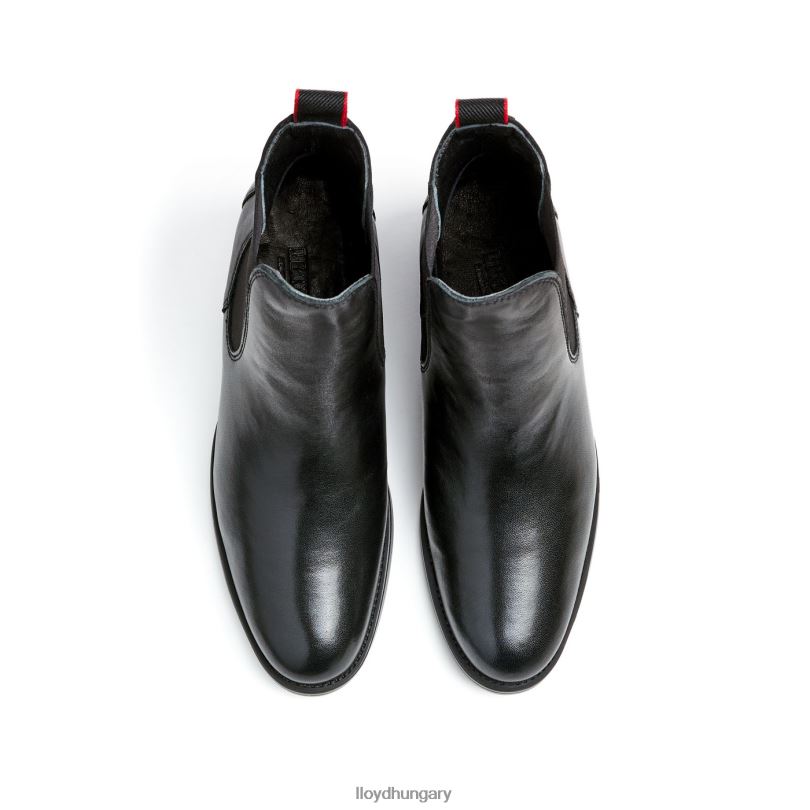 cipő HU LLOYD nők extra könnyű talpú bőr bokacsizma fekete 6444N928