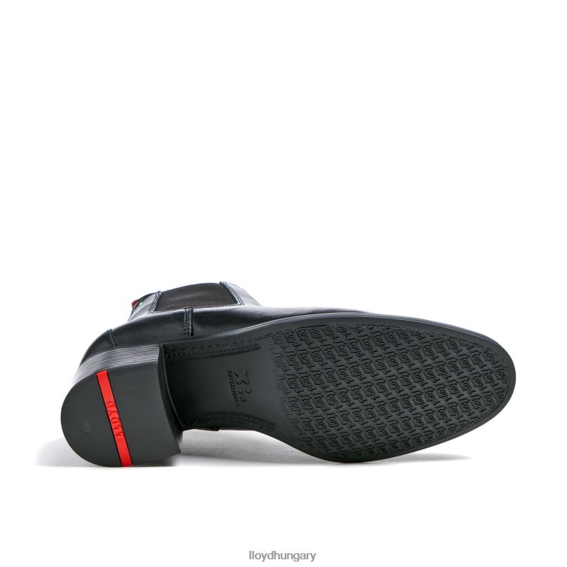 cipő HU LLOYD nők extra könnyű talpú bőr bokacsizma fekete 6444N928