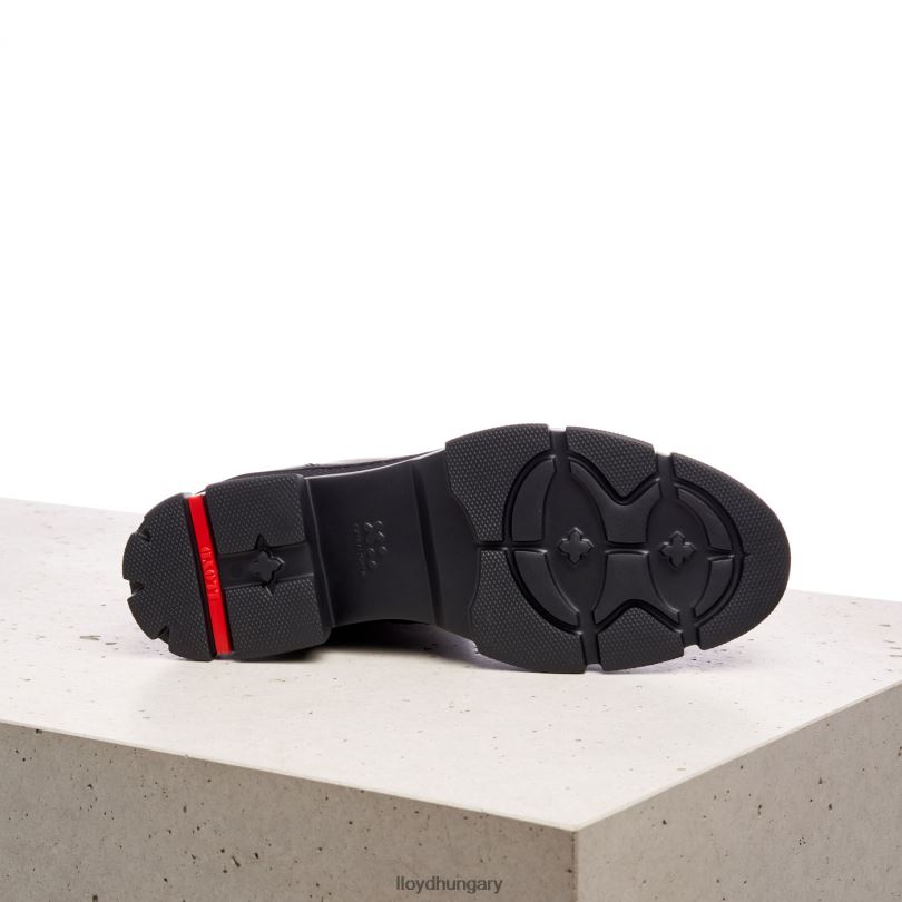 cipő HU LLOYD nők extra könnyű talpú bőr bokacsizma fekete 6444N965