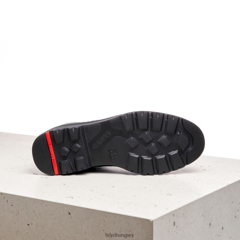 cipő HU LLOYD nők extra könnyű talpú bőr bokacsizma fekete 6444N974