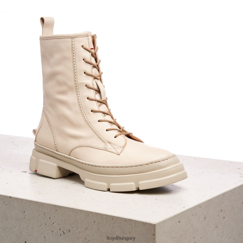 cipő HU LLOYD nők fűzős bokacsizma bézs 6444N936