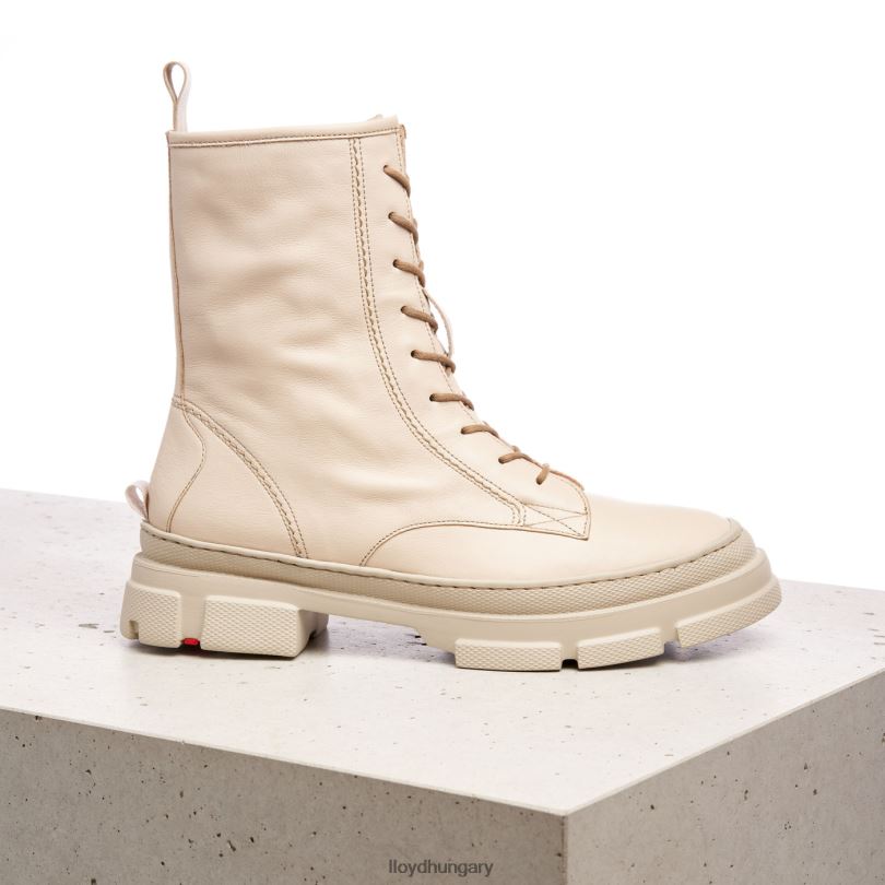 cipő HU LLOYD nők fűzős bokacsizma bézs 6444N936