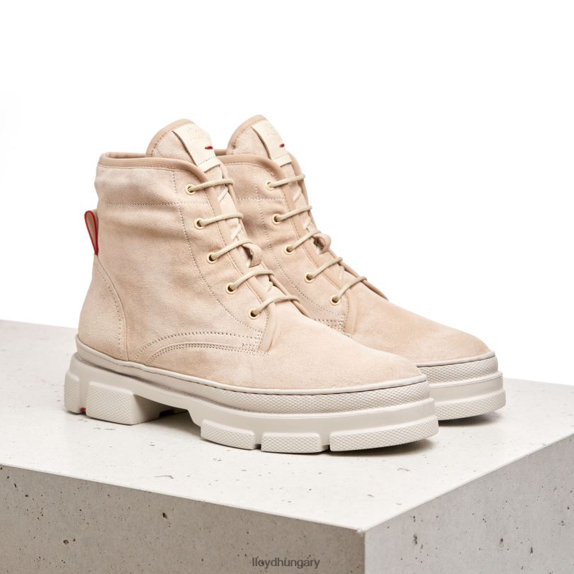 cipő HU LLOYD nők fűzős bokacsizma bézs 6444N977