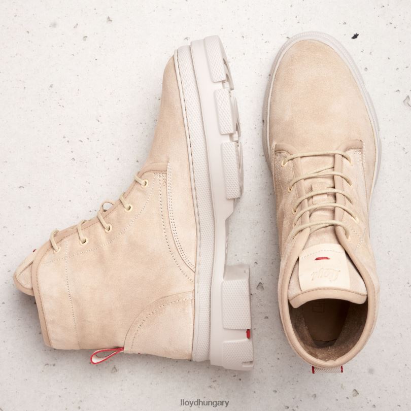 cipő HU LLOYD nők fűzős bokacsizma bézs 6444N977