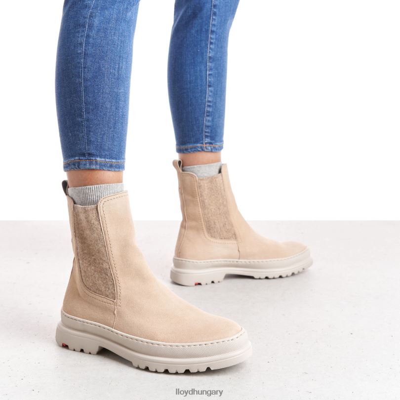 cipő HU LLOYD nők felbújós bokacsizma bézs 6444N924