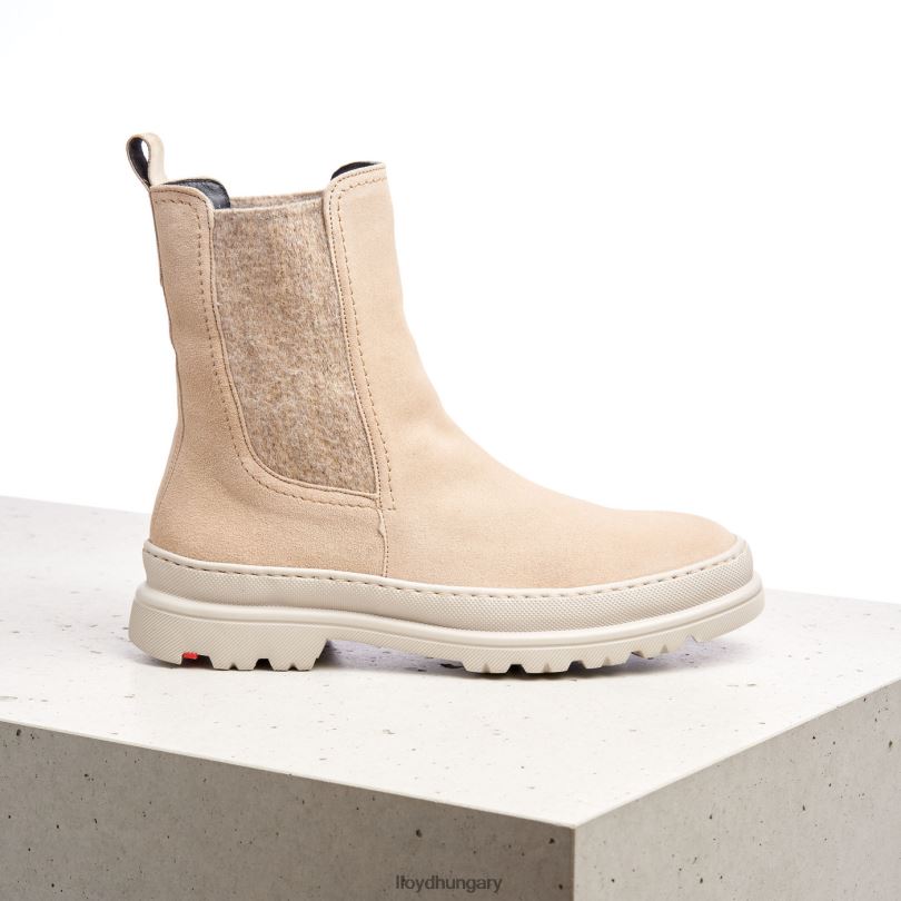 cipő HU LLOYD nők felbújós bokacsizma bézs 6444N924