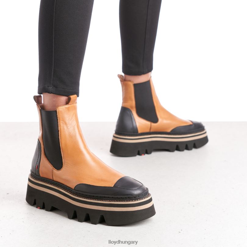 cipő HU LLOYD nők gumitalpú felcsúsztatható bokacsizma barna 6444N943