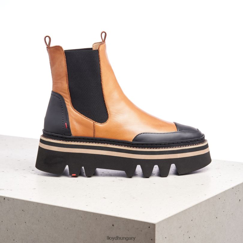 cipő HU LLOYD nők gumitalpú felcsúsztatható bokacsizma barna 6444N943