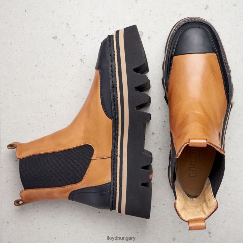 cipő HU LLOYD nők gumitalpú felcsúsztatható bokacsizma barna 6444N943