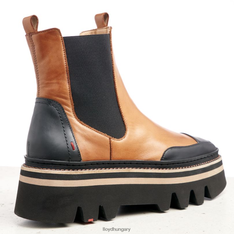 cipő HU LLOYD nők gumitalpú felcsúsztatható bokacsizma barna 6444N943