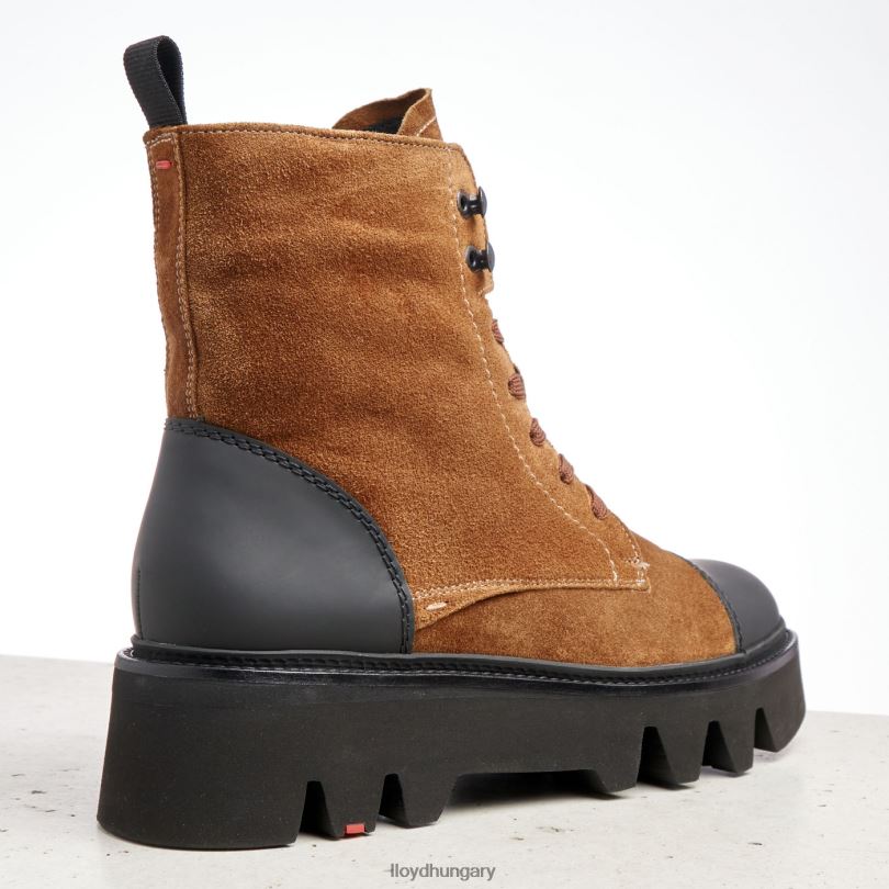 cipő HU LLOYD nők könnyű talpú bőr bokacsizma barna 6444N948