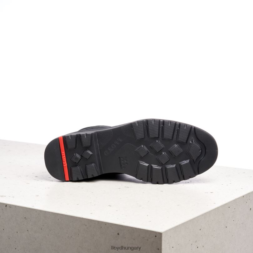 cipő HU LLOYD nők könnyű talpú bőr bokacsizma fekete 6444N927