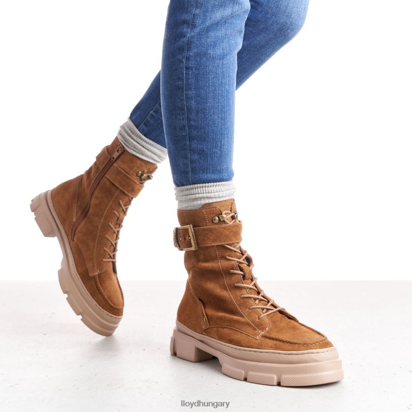 cipő HU LLOYD nők könnyű talpú bokacsizma barna 6444N938