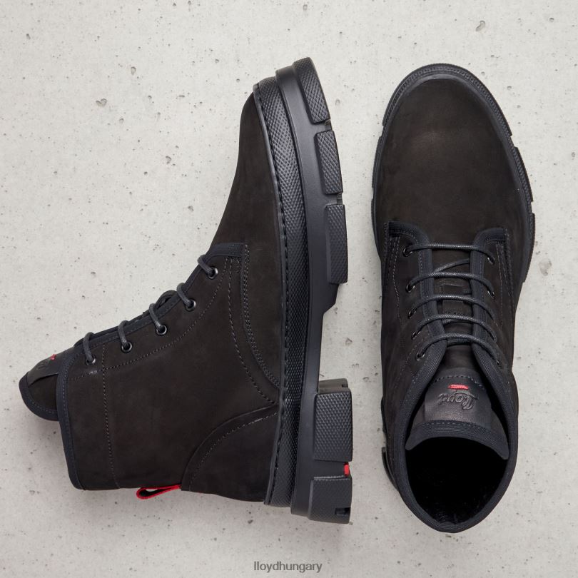 cipő HU LLOYD nők könnyű talpú bokacsizma fekete 6444N931