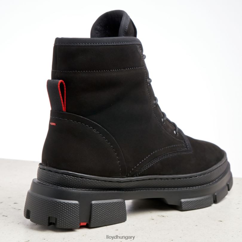 cipő HU LLOYD nők könnyű talpú bokacsizma fekete 6444N931