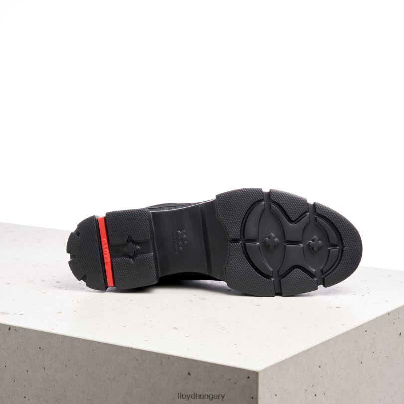 cipő HU LLOYD nők könnyű talpú bokacsizma fekete 6444N931