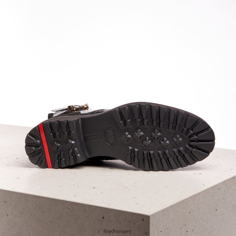 cipő HU LLOYD nők könnyű talpú bokacsizma fekete 6444N976