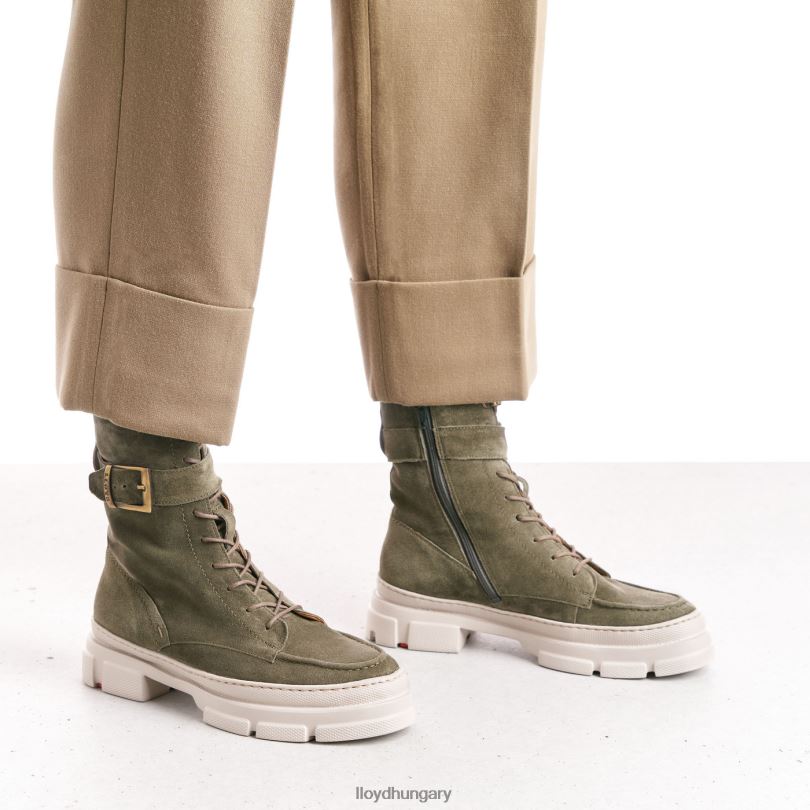 cipő HU LLOYD nők könnyű talpú bokacsizma zöld 6444N949