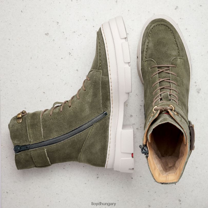 cipő HU LLOYD nők könnyű talpú bokacsizma zöld 6444N949