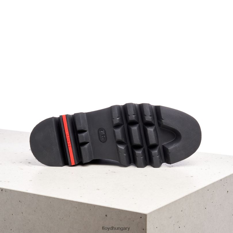 cipő HU LLOYD nők könnyű talpú felbújós bokacsizma fekete 6444N942