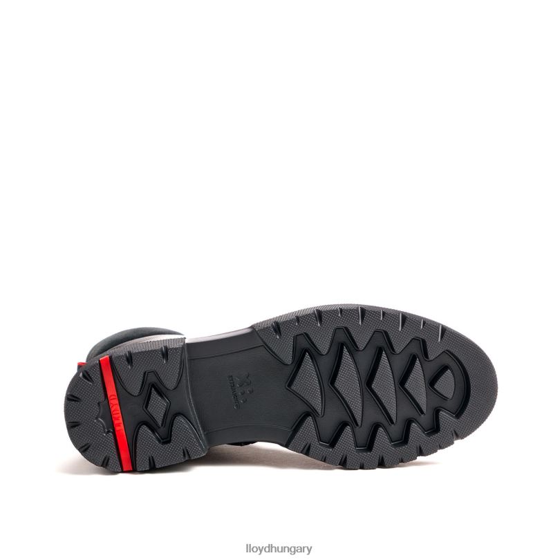 cipő HU LLOYD nők könnyű talpú sima bőr bokacsizma fekete 6444N914