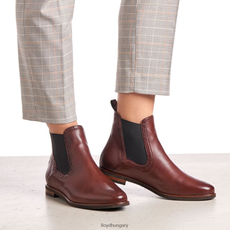 cipő HU LLOYD nők könnyen becsúsztatható bokacsizmába barna 6444N1004