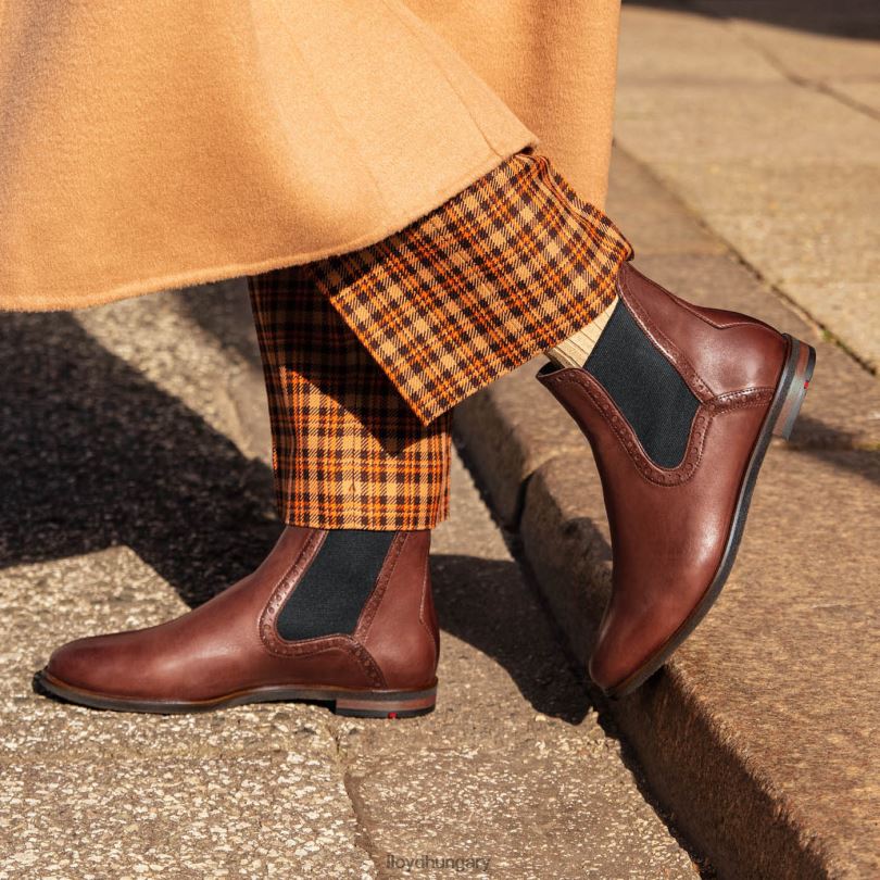 cipő HU LLOYD nők könnyen becsúsztatható bokacsizmába barna 6444N1004