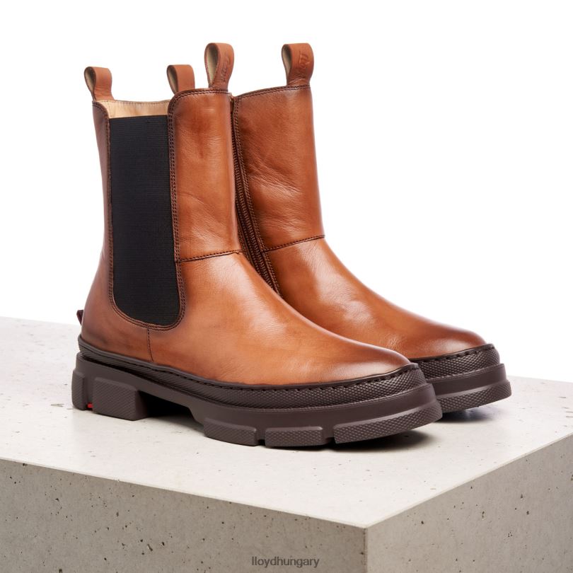 cipő HU LLOYD nők könnyen becsúsztatható bokacsizmába barna 6444N987