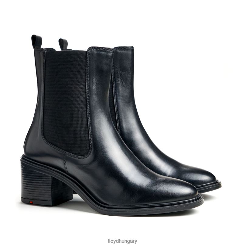 cipő HU LLOYD nők klasszikus bokacsizma fekete 6444N884