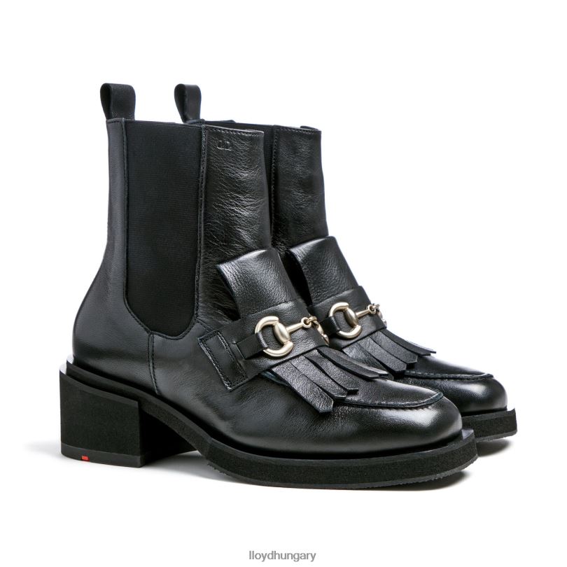 cipő HU LLOYD nők klasszikus bokacsizma fekete 6444N960