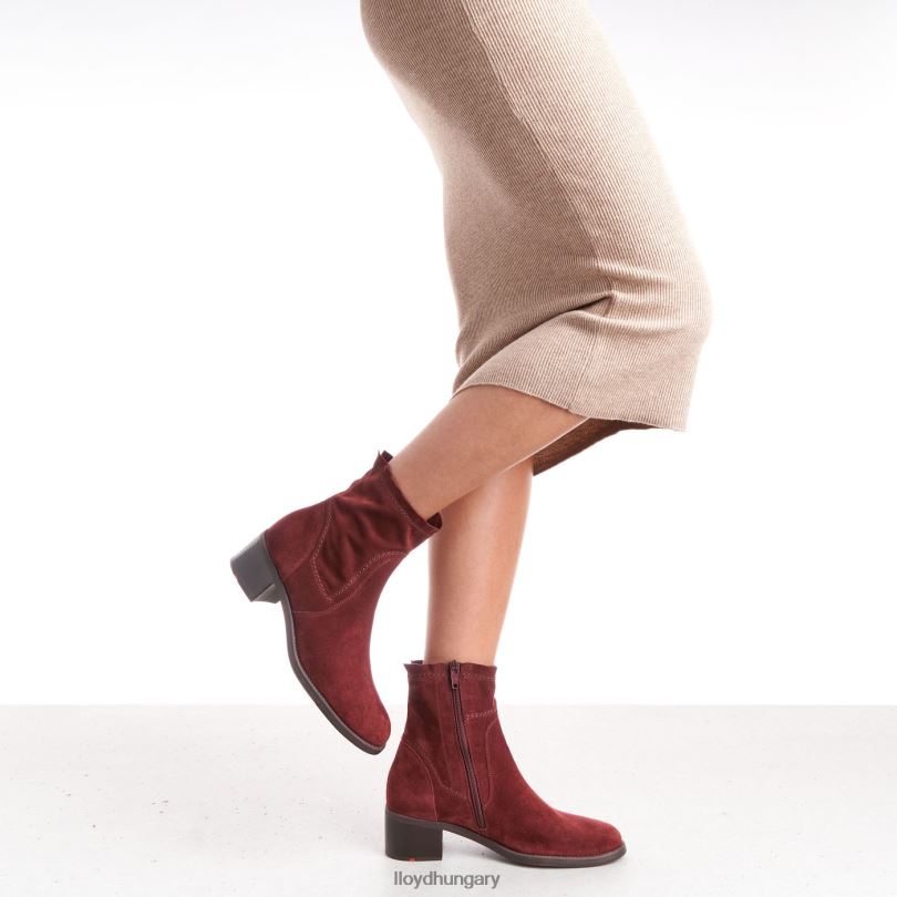 cipő HU LLOYD nők légáteresztő bokacsizma piros 6444N983