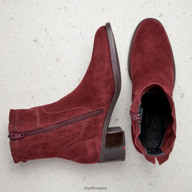 cipő HU LLOYD nők légáteresztő bokacsizma piros 6444N983