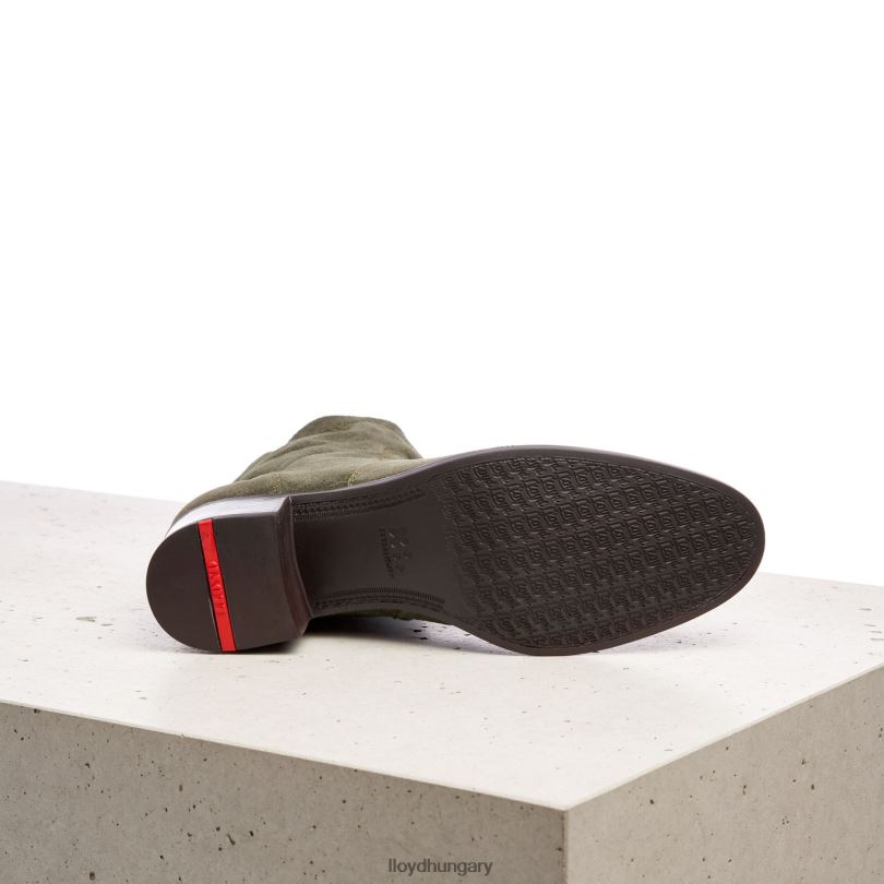 cipő HU LLOYD nők légáteresztő bokacsizma zöld 6444N992