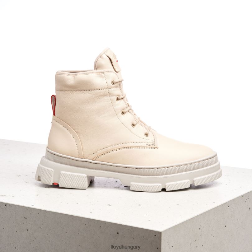 cipő HU LLOYD nők sima bőr bokacsizma bézs 6444N937