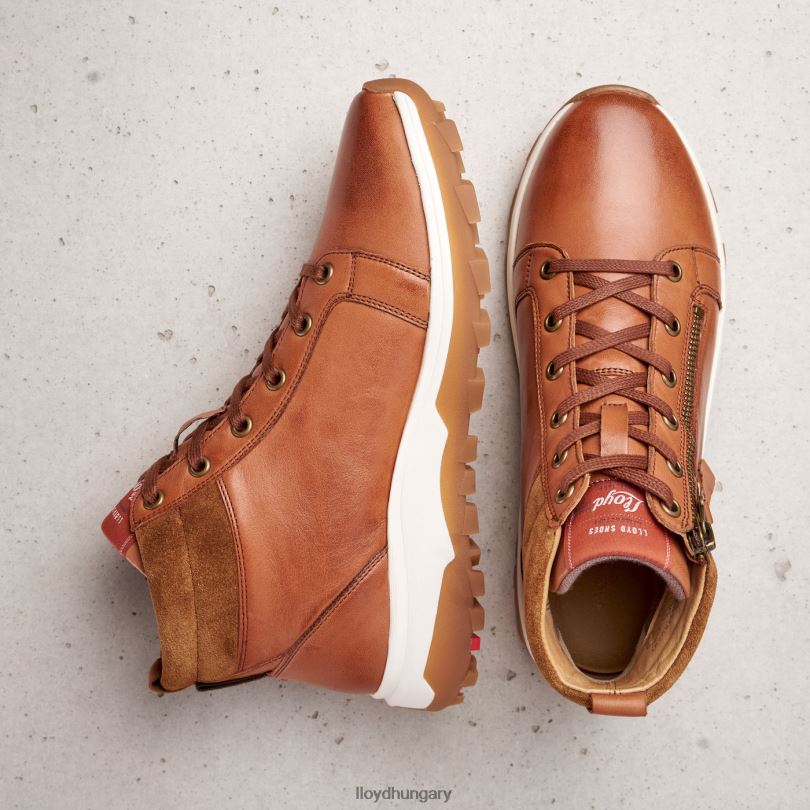 cipő HU LLOYD nők sima bőr bokacsizma barna 6444N866