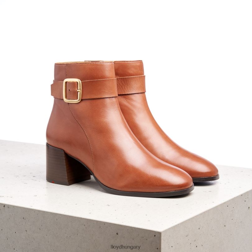 cipő HU LLOYD nők sima bőr bokacsizma barna 6444N968