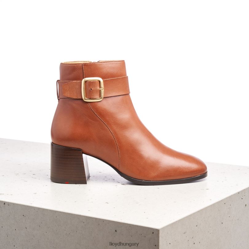 cipő HU LLOYD nők sima bőr bokacsizma barna 6444N968