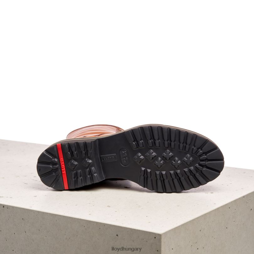 cipő HU LLOYD nők sima bőr bokacsizma barna 6444N970