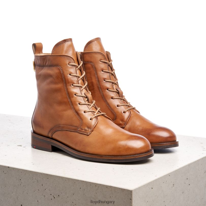 cipő HU LLOYD nők sima bőr bokacsizma barna 6444N982