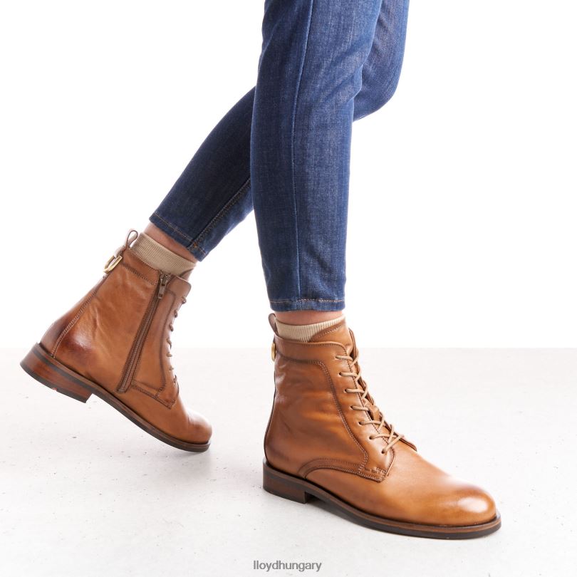 cipő HU LLOYD nők sima bőr bokacsizma barna 6444N982