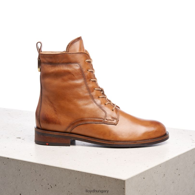 cipő HU LLOYD nők sima bőr bokacsizma barna 6444N982