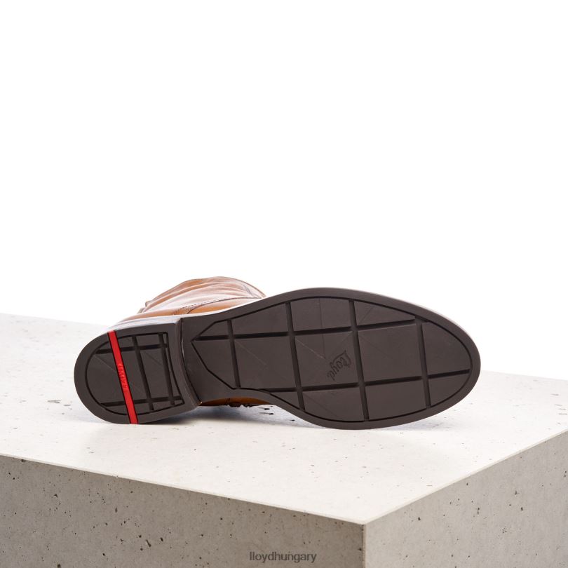 cipő HU LLOYD nők sima bőr bokacsizma barna 6444N982