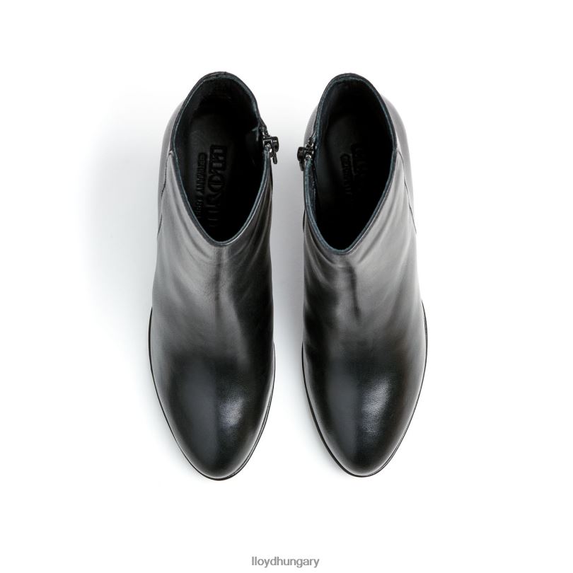 cipő HU LLOYD nők sima bőr bokacsizma fekete 6444N920