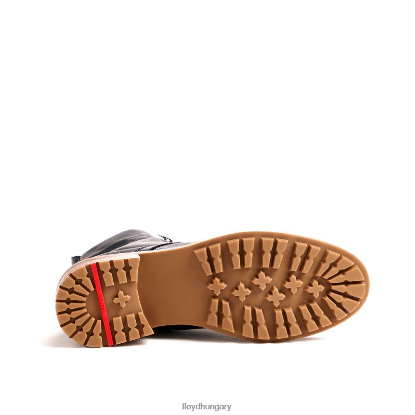 cipő HU LLOYD nők sima bőr bokacsizma fekete 6444N940